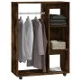 Armario madera contrachapada color roble ahumado 80x40x110 cm de vidaXL, Armarios roperos - Ref: Foro24-815978, Precio: 66,77...