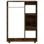 Armario madera contrachapada color roble ahumado 80x40x110 cm de vidaXL, Armarios roperos - Ref: Foro24-815978, Precio: 66,77...