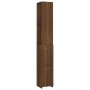 Armario de baño madera contrachapada marrón roble 25x26,5x170cm de vidaXL, Muebles de baño - Ref: Foro24-815962, Precio: 64,9...