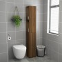 Armario de baño madera contrachapada marrón roble 25x26,5x170cm de vidaXL, Muebles de baño - Ref: Foro24-815962, Precio: 64,9...