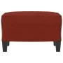 Reposapiés de cuero sintético rojo tinto 60x50x41 cm de vidaXL, Otomanas - Ref: Foro24-349339, Precio: 53,85 €, Descuento: %