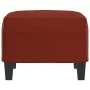 Reposapiés de cuero sintético rojo tinto 60x50x41 cm de vidaXL, Otomanas - Ref: Foro24-349339, Precio: 53,85 €, Descuento: %