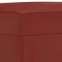 Reposapiés de cuero sintético rojo tinto 60x50x41 cm de vidaXL, Otomanas - Ref: Foro24-349339, Precio: 53,85 €, Descuento: %