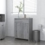 Armario de baño madera contrachapada gris Sonoma 60x33x80 cm de vidaXL, Muebles de baño - Ref: Foro24-815664, Precio: 80,36 €...
