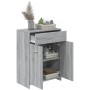 Armario de baño madera contrachapada gris Sonoma 60x33x80 cm de vidaXL, Muebles de baño - Ref: Foro24-815664, Precio: 80,36 €...