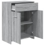Armario de baño madera contrachapada gris Sonoma 60x33x80 cm de vidaXL, Muebles de baño - Ref: Foro24-815664, Precio: 80,36 €...