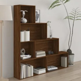 Estantería color marrón roble 155x24x160 cm de vidaXL, Librerías y estanterías - Ref: Foro24-815362, Precio: 68,75 €, Descuen...