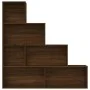 Estantería color marrón roble 155x24x160 cm de vidaXL, Librerías y estanterías - Ref: Foro24-815362, Precio: 68,75 €, Descuen...