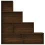 Estantería color marrón roble 155x24x160 cm de vidaXL, Librerías y estanterías - Ref: Foro24-815362, Precio: 72,98 €, Descuen...