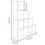 Estantería color marrón roble 155x24x160 cm de vidaXL, Librerías y estanterías - Ref: Foro24-815362, Precio: 72,98 €, Descuen...