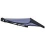 Toldo de carrete motorizado azul y blanco 350x250 cm en Toldos | Comprar online en Foru.es