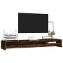 Soporte monitor madera contrachapada roble ahumado 100x24x13 cm de vidaXL, Soportes para monitores y televisor - Ref: Foro24-...