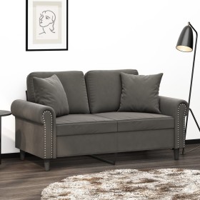 Cojines decorativos 2 uds terciopelo gris oscuro 40x40 cm de vidaXL, Cojines - Ref: Foro24-349486, Precio: 18,09 €, Descuento: %
