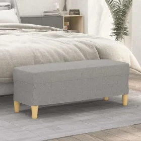 Light gray fabric bench 100x35x41 cm by vidaXL, Banks - Ref: Foro24-349375, Price: 53,02 €, Discount: %