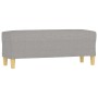 Banco de tela gris claro 100x35x41 cm de vidaXL, Bancos - Ref: Foro24-349375, Precio: 53,76 €, Descuento: %