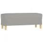Banco de tela gris claro 100x35x41 cm de vidaXL, Bancos - Ref: Foro24-349375, Precio: 53,02 €, Descuento: %