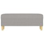 Banco de tela gris claro 100x35x41 cm de vidaXL, Bancos - Ref: Foro24-349375, Precio: 53,76 €, Descuento: %