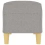 Banco de tela gris claro 100x35x41 cm de vidaXL, Bancos - Ref: Foro24-349375, Precio: 53,02 €, Descuento: %