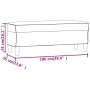 Banco de tela gris claro 100x35x41 cm de vidaXL, Bancos - Ref: Foro24-349375, Precio: 53,76 €, Descuento: %