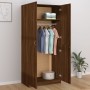 Armario madera contrachapada color roble marrón 90x52x200 cm de vidaXL, Armarios roperos - Ref: Foro24-815356, Precio: 228,97...