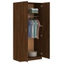 Armario madera contrachapada color roble marrón 90x52x200 cm de vidaXL, Armarios roperos - Ref: Foro24-815356, Precio: 228,97...