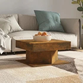 Mesa de centro madera contrachapada roble ahumado 57x57x30 cm de vidaXL, Mesas de centro - Ref: Foro24-815942, Precio: 46,39 ...