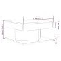Couchtisch aus geräuchertem Eichensperrholz, 57 x 57 x 30 cm von vidaXL, Couchtisch - Ref: Foro24-815942, Preis: 46,39 €, Rab...