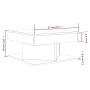 Mesa de centro madera contrachapada roble ahumado 57x57x30 cm de vidaXL, Mesas de centro - Ref: Foro24-815942, Precio: 46,73 ...