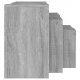 Mesas de centro apilables 3 pzas madera ingeniería gris Sonoma de vidaXL, Mesas de centro - Ref: Foro24-815985, Precio: 74,35...