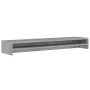 Soporte de monitor madera contrachapada gris Sonoma 100x24x13cm de vidaXL, Soportes para monitores y televisor - Ref: Foro24-...