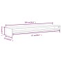 Soporte de monitor madera contrachapada gris Sonoma 100x24x13cm de vidaXL, Soportes para monitores y televisor - Ref: Foro24-...