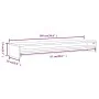 Soporte de monitor madera contrachapada gris Sonoma 100x24x13cm de vidaXL, Soportes para monitores y televisor - Ref: Foro24-...