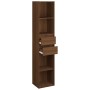 Estantería de madera contrachapada roble marrón 36x30x171 cm de vidaXL, Librerías y estanterías - Ref: Foro24-815536, Precio:...