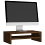 Soporte de monitor madera contrachapada roble marrón 42x24x13cm de vidaXL, Muebles TV - Ref: Foro24-815269, Precio: 26,02 €, ...