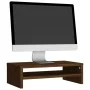 Soporte de monitor madera contrachapada roble marrón 42x24x13cm de vidaXL, Muebles TV - Ref: Foro24-815269, Precio: 25,52 €, ...