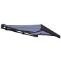 Toldo de carrete motorizado azul y blanco 450x300 cm en Toldos | Comprar online en Foru.es