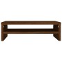Soporte de monitor madera contrachapada roble marrón 42x24x13cm de vidaXL, Muebles TV - Ref: Foro24-815269, Precio: 26,02 €, ...