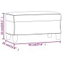 Banco de cuero sintético color capuchino 70x35x41 cm de vidaXL, Bancos - Ref: Foro24-349444, Precio: 45,05 €, Descuento: %