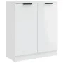Aparador de 3 piezas madera contrachapada blanca brillante de vidaXL, Aparadores - Ref: Foro24-3115784, Precio: 233,08 €, Des...