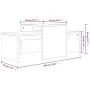 Set mesas centro madera contrachapada roble marrón 100x48x40 cm de vidaXL, Mesas de centro - Ref: Foro24-815548, Precio: 56,0...