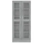 Vitrina de madera contrachapada gris sonoma 82,5x30,5x185,5 cm de vidaXL, Librerías y estanterías - Ref: Foro24-815622, Preci...
