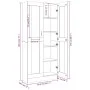 Vitrina de madera contrachapada gris sonoma 82,5x30,5x185,5 cm de vidaXL, Librerías y estanterías - Ref: Foro24-815622, Preci...