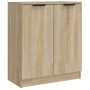 Aparador de 3 piezas madera contrachapada color roble Sonoma de vidaXL, Aparadores - Ref: Foro24-3115782, Precio: 189,24 €, D...
