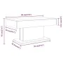 Mesa de centro madera de ingeniería gris Sonoma 96x50x45 cm de vidaXL, Mesas de centro - Ref: Foro24-815835, Precio: 71,27 €,...