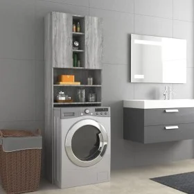 Armario de lavadora gris Sonoma 64x25,5x190 cm de vidaXL, Accesorios para lavadoras y secadoras - Ref: Foro24-815958, Precio:...