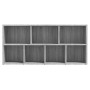 Estantería color gris Sonoma 50x25x106 cm de vidaXL, Librerías y estanterías - Ref: Foro24-815445, Precio: 64,02 €, Descuento: %