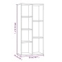 Estantería color gris Sonoma 50x25x106 cm de vidaXL, Librerías y estanterías - Ref: Foro24-815445, Precio: 64,02 €, Descuento: %