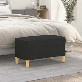 Banco de tela negro 70x35x41 cm by vidaXL, Banks - Ref: Foro24-349371, Price: 52,41 €, Discount: %