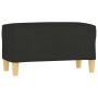 Banco de tela negro 70x35x41 cm de vidaXL, Bancos - Ref: Foro24-349371, Precio: 53,20 €, Descuento: %