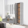 Armario de pasillo madera contrachapada gris Sonoma 55x25x189cm de vidaXL, Armarios roperos - Ref: Foro24-815517, Precio: 121...